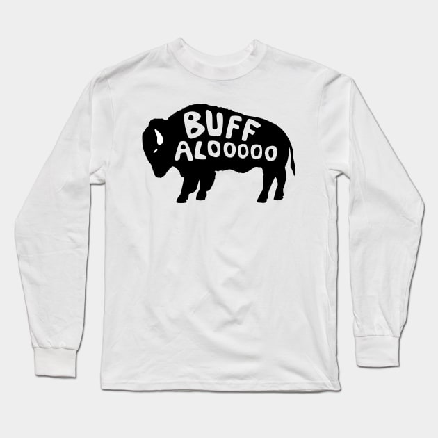 Buffalo Buffalooooo American Bison Design Long Sleeve T-Shirt by Brobocop